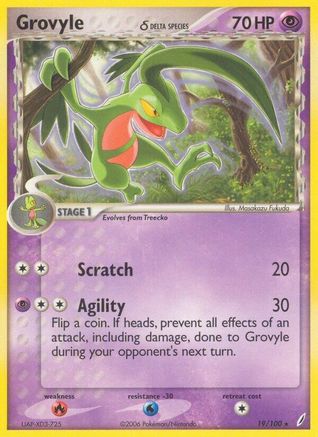 Grovyle(19/100) (Delta Species) [EX: Crystal Guardians]-1