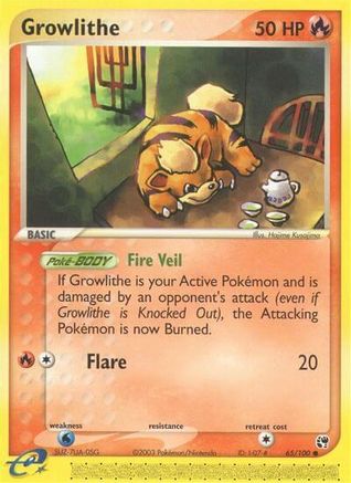 Growlithe (65/100) [EX: Sandstorm]-1