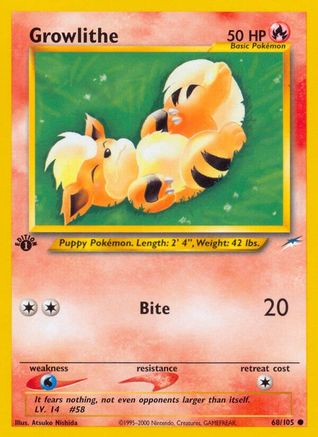 Growlithe (68/105) [Neo Destiny Unlimited]-1