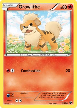 Growlithe (11/99) [Black & White: Next Destinies]-1