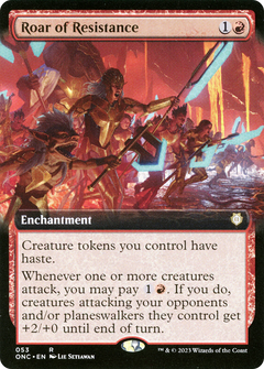 Roar of Resistance (Extended Art) [Phyrexia: All Will Be One Commander]-1