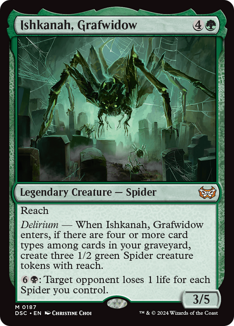 Ishkanah, Grafwidow [Duskmourn: House of Horror Commander]-1