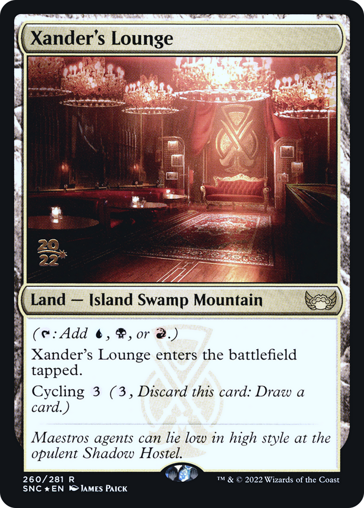 Xander's Lounge (PRE-260) - Streets of New Capenna Promos Foil-1