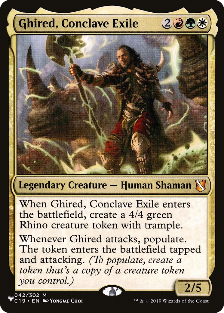 Ghired, Conclave Exile [The List]-1