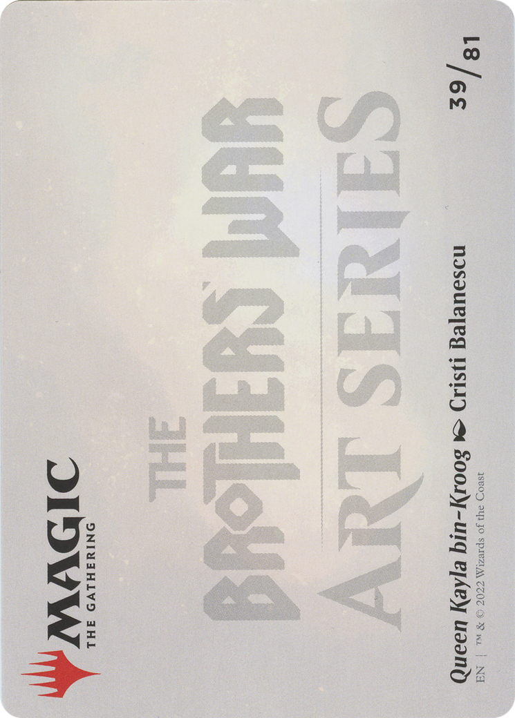 Queen Kayla bin-Kroog // Queen Kayla bin-Kroog (ABRO-039) - The Brothers' War Art Series (Borderless)-2