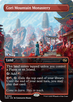 Cori Mountain Monastery (Borderless) [Tarkir: Dragonstorm]-1