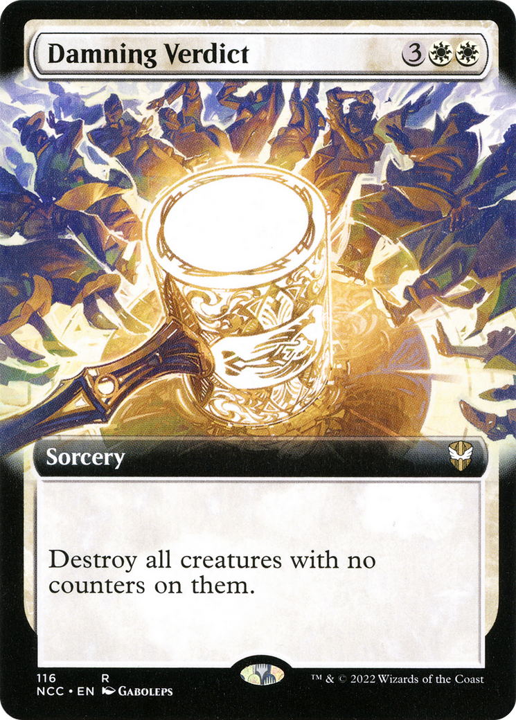 Damning Verdict (Extended Art) [Streets of New Capenna Commander]-1