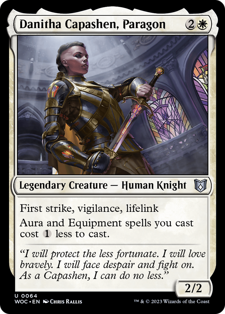 Danitha Capashen, Paragon [Wilds of Eldraine Commander]-1