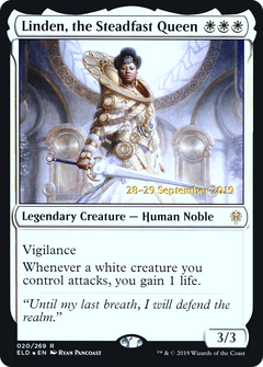 Linden, the Steadfast Queen [Throne of Eldraine Prerelease Promos]-1