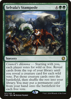 Selvala's Stampede [Conspiracy: Take the Crown]-1