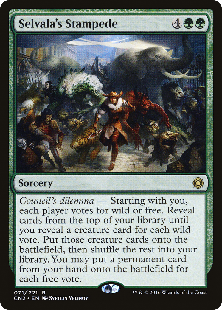 Selvala's Stampede [Conspiracy: Take the Crown]-1