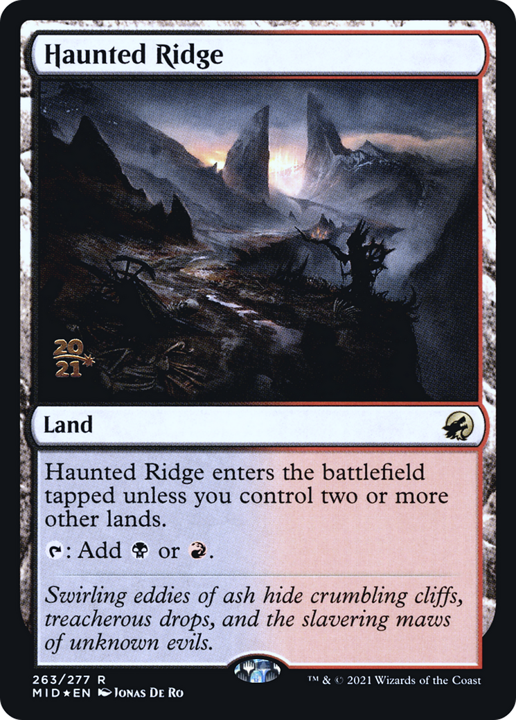 Haunted Ridge [Innistrad: Midnight Hunt Prerelease Promos]-1