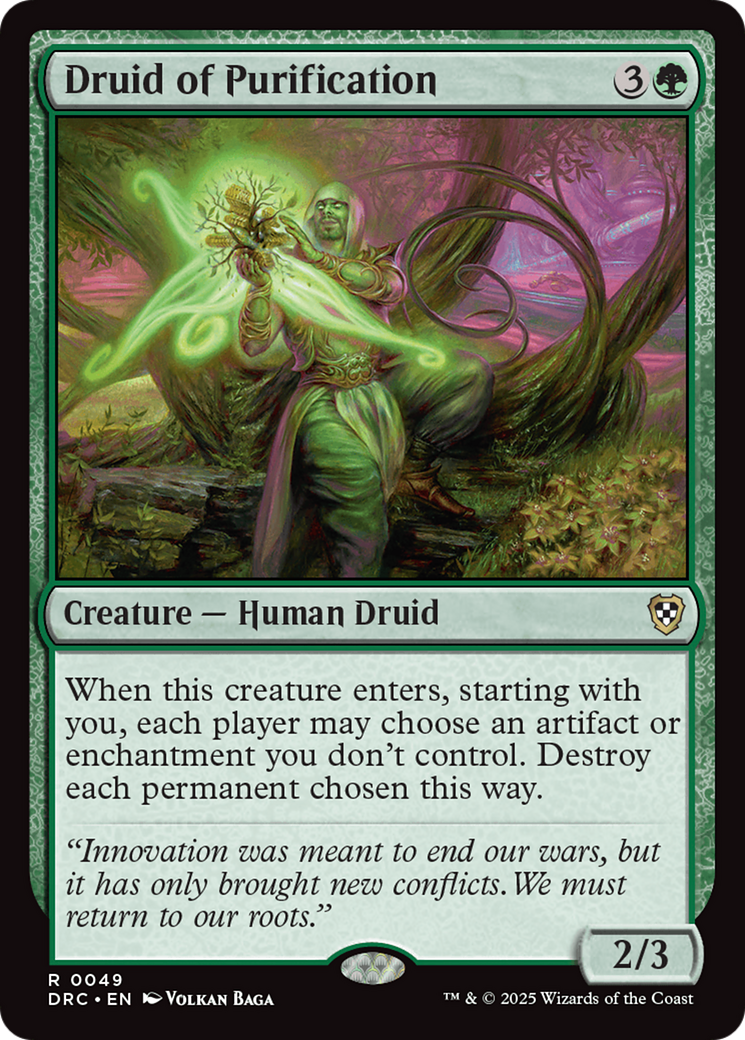 Druid of Purification [Aetherdrift Commander]-1
