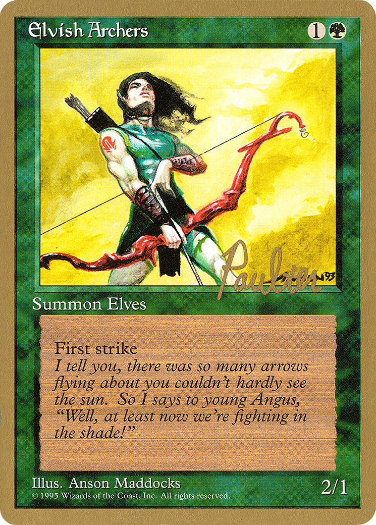 Elvish Archers (Preston Poulter) [Pro Tour Collector Set]-1