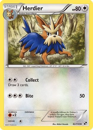 Herdier (82/114) [Black & White: Base Set]-1