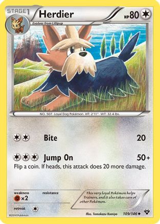 Herdier (109/146) [XY: Base Set]-1