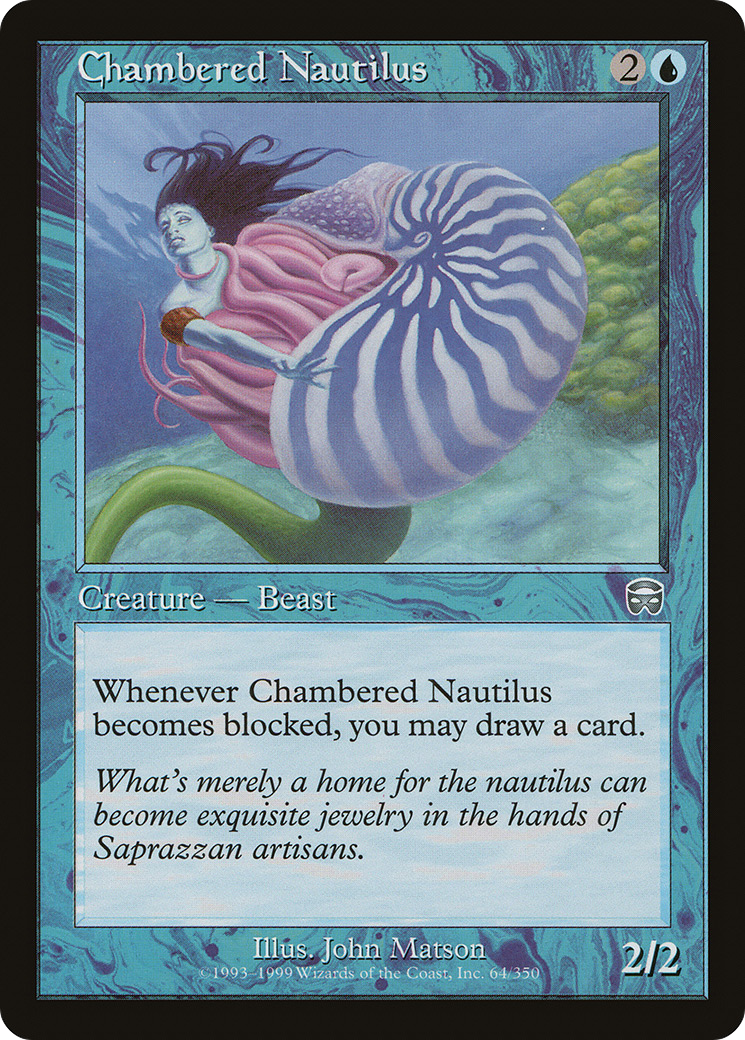 Chambered Nautilus [Mercadian Masques]-1