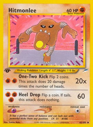 Hitmonlee (42/105) [Neo Destiny Unlimited]-1