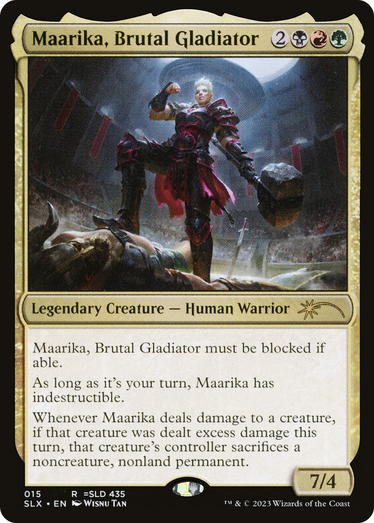 Maarika, Brutal Gladiator [Secret Lair: Universes Within]-1