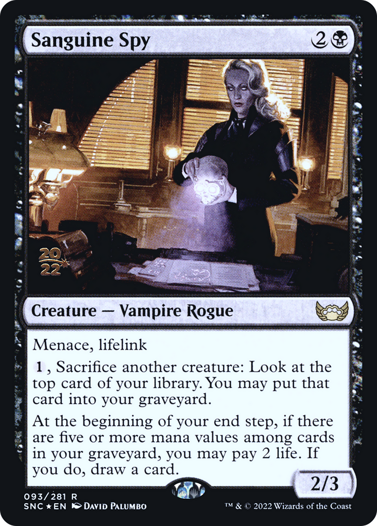 Sanguine Spy [Streets of New Capenna Prerelease Promos]-1