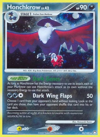 Honchkrow (10/123) [Diamond & Pearl: Mysterious Treasures]-1