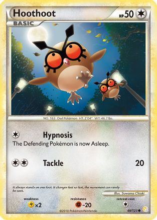 Hoothoot (66/123) [HeartGold & SoulSilver: Base Set]-1