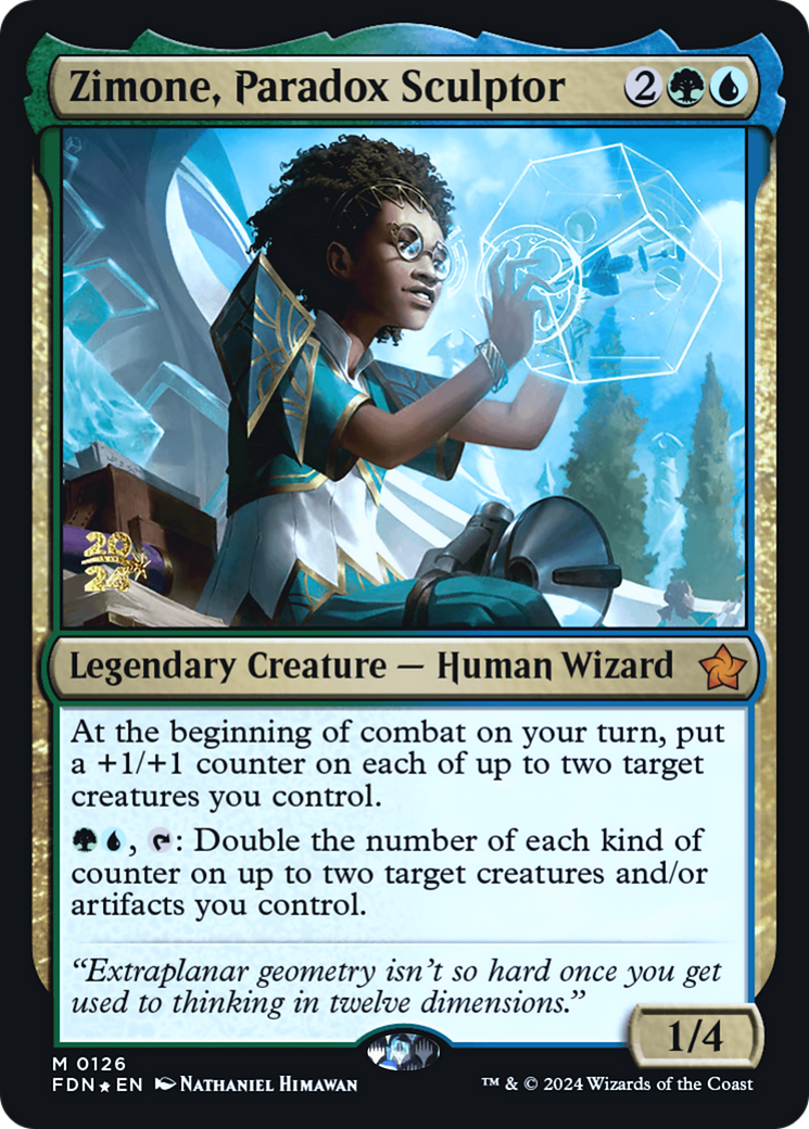Zimone, Paradox Sculptor (PRE-126) - Foundations Promos Foil-1