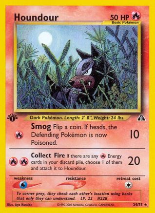 Houndour (24/75) [Neo Discovery 1st Edition]-1