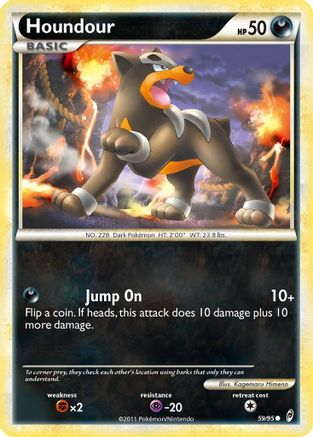 Houndour (59/95) [HeartGold & SoulSilver: Call of Legends]-1