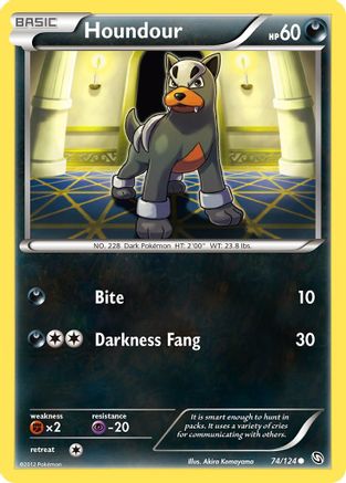 Houndour (74/124) [Black & White: Dragons Exalted]-1