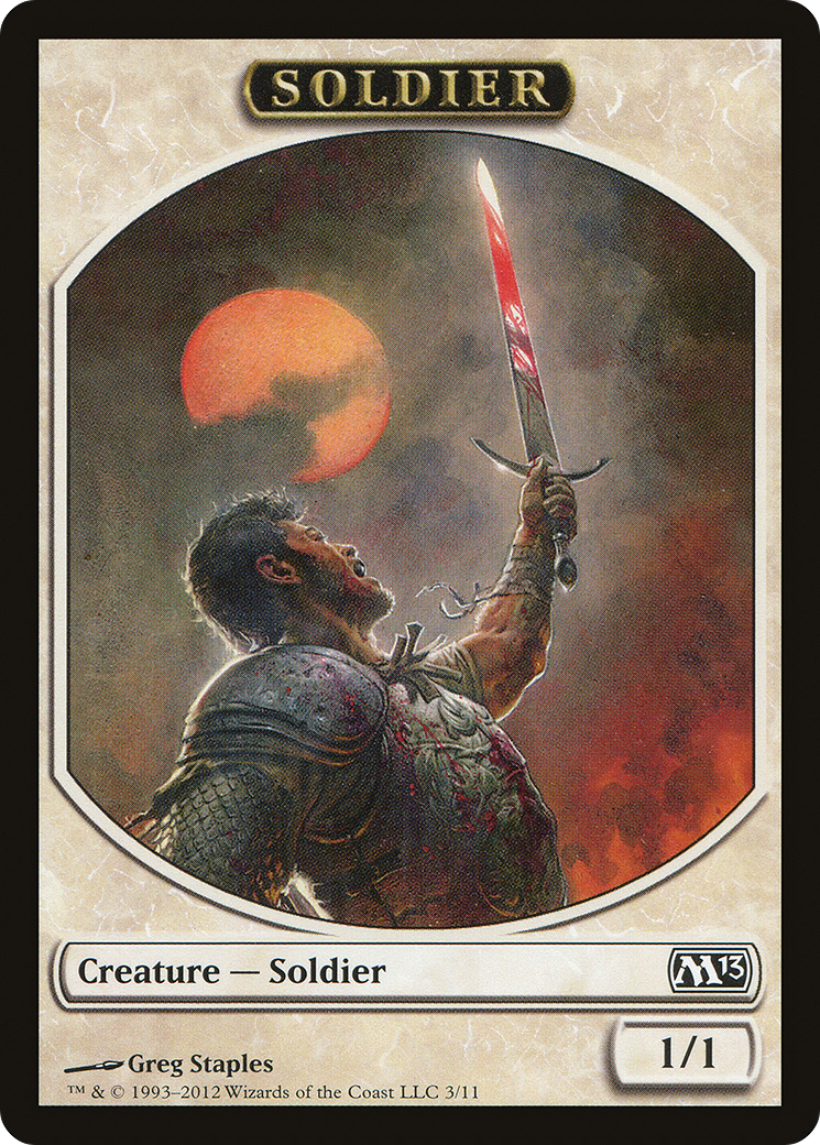 Soldier Token [Magic 2013 Tokens]-1
