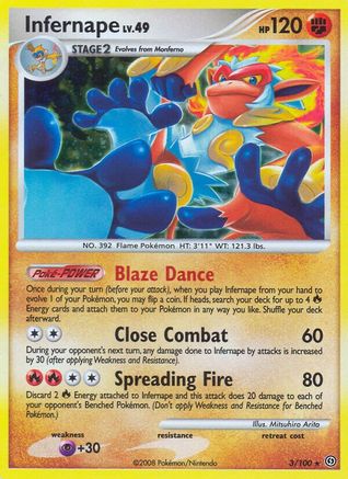 Infernape (3/100) [Diamond & Pearl: Stormfront]-1