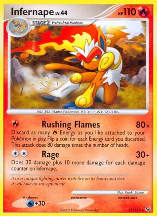 Infernape (31/127) [Platinum: Base Set]-1
