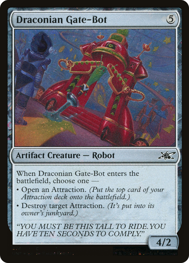 Draconian Gate-Bot (Galaxy Foil) [Unfinity]-1