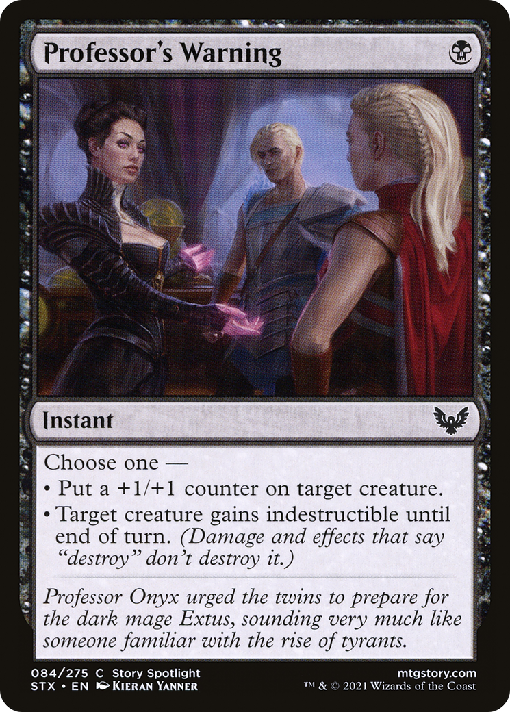 Professor's Warning [Strixhaven: School of Mages]-1