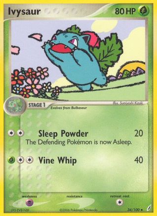 Ivysaur (34/100) (Stamped) [EX: Crystal Guardians]-1