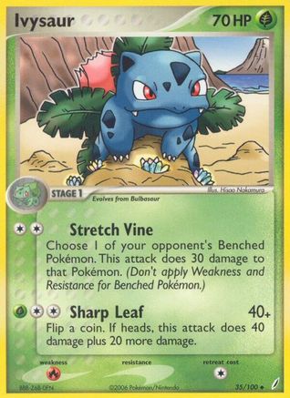 Ivysaur (35/100) (Stamped) [EX: Crystal Guardians]-1