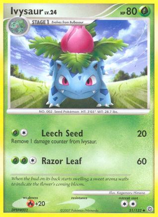 Ivysaur (51/132) [Diamond & Pearl: Secret Wonders]-1