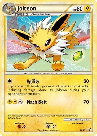 Jolteon (28/90) [HeartGold & SoulSilver: Undaunted]-1