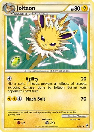 Jolteon (45/95) [HeartGold & SoulSilver: Call of Legends]-1