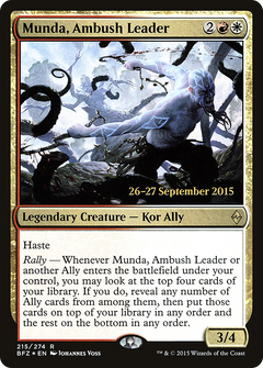 Munda, Ambush Leader [Battle for Zendikar Prerelease Promos]-1