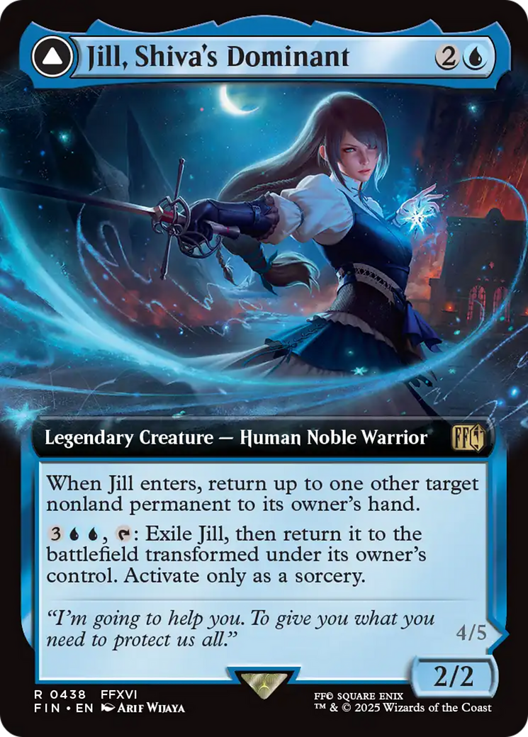 Jill, Shiva's Dominant // Shiva, Warden of Ice (Extended Art) [FINAL FANTASY]-3