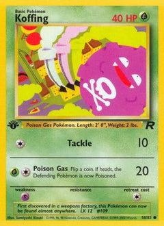 Koffing (58/82) [Team Rocket 1st Edition]-1