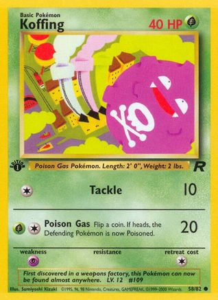 Koffing (58/82) [Team Rocket 1st Edition]-1