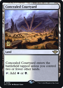 Concealed Courtyard (OTJ) [Outlaws of Thunder Junction Prerelease Promos]-1