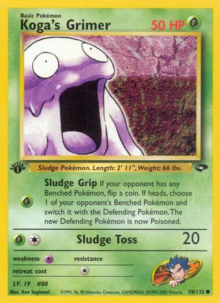 Koga's Grimer (78/132) [Gym Challenge 1st Edition]-1