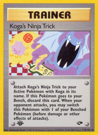 Koga's Ninja Trick (115/132) [Gym Challenge 1st Edition]-1