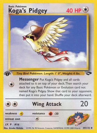 Koga's Pidgey (49/132) [Gym Challenge 1st Edition]-1