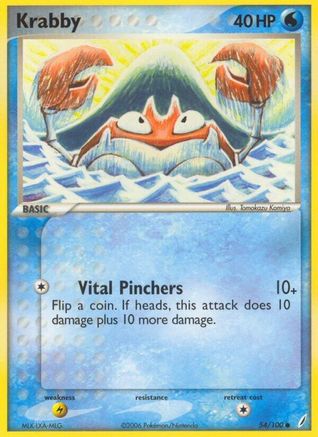 Krabby (54/100) [EX: Crystal Guardians]-1