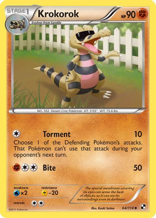 Krokorok (64/114) [Black & White: Base Set]-1